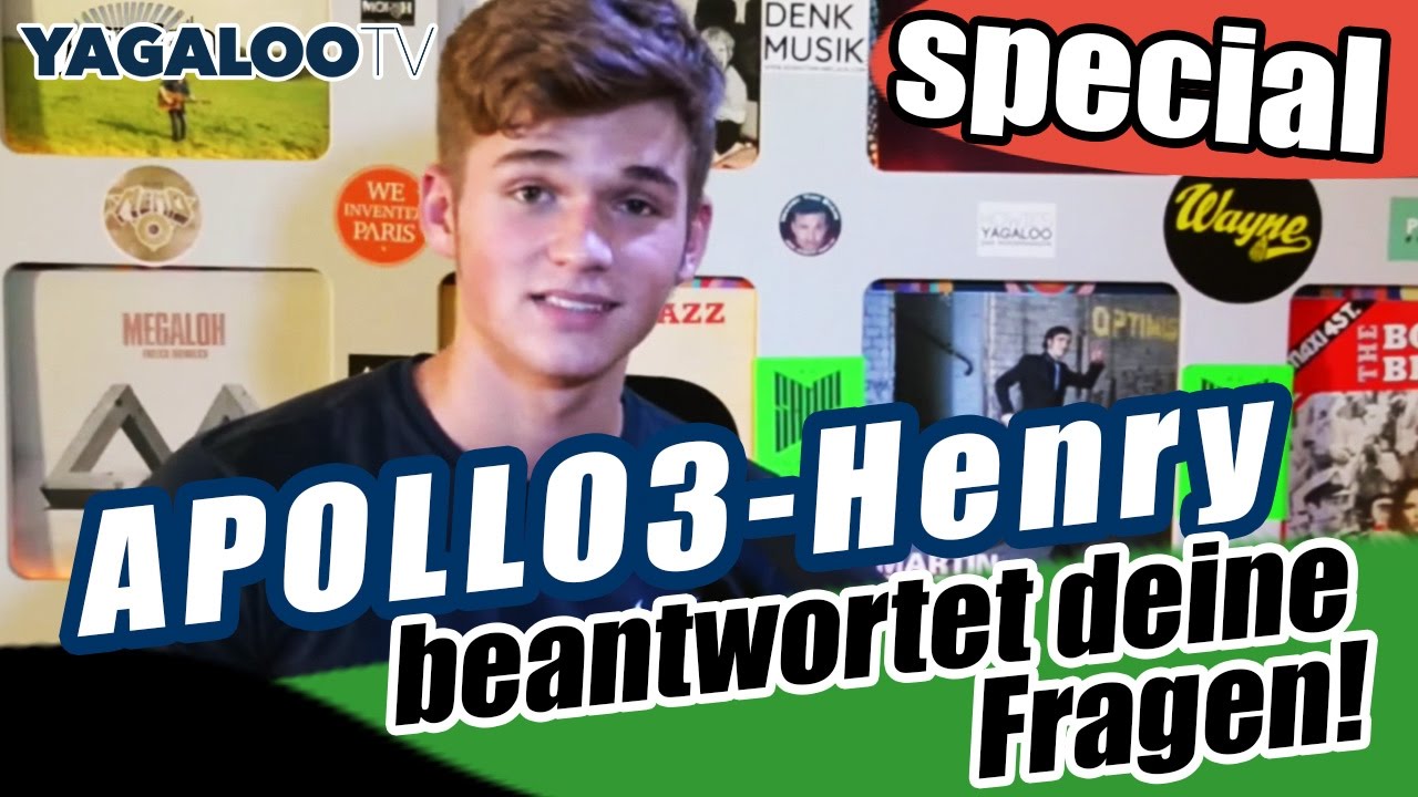 Apollo 3 Sänger Henry beantwortet Fanfragen bei Yagaloo.TV