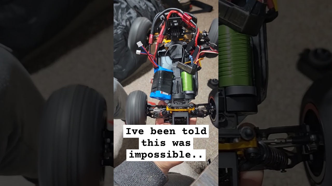4s lipo on 2s ESC.Impossible? look at the escs CAPACITOR. #rc #rctruck #rccar #rccars #rctrucks