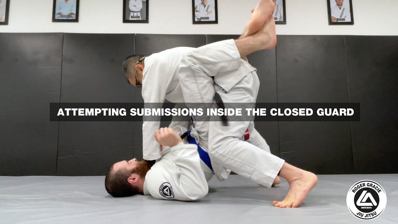 Attempting submissions inside the closed guard