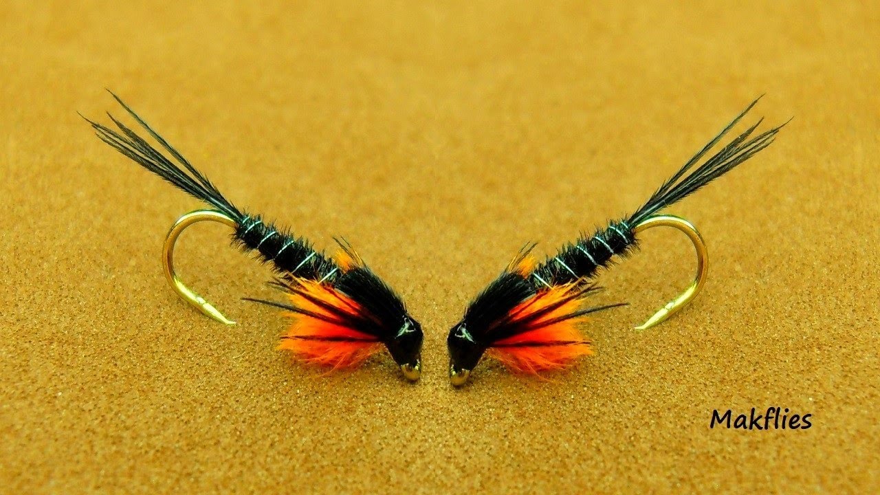 Fly Tying a Hot Spot Black Pheasant Tail Nymph by Mak 🔥🔥