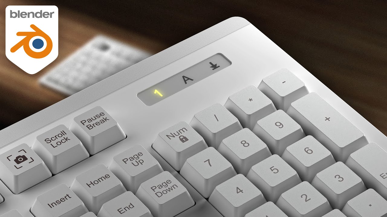 Keyboard in blender, Part 2: Keyboard body modeling