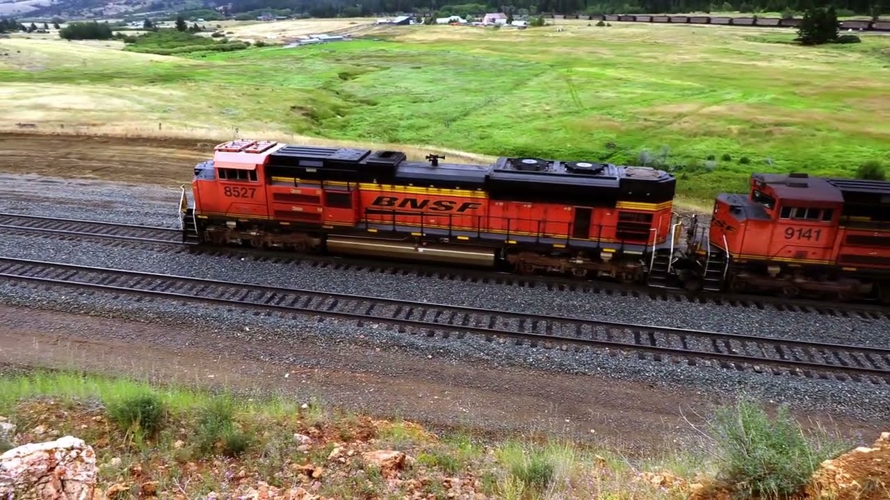 All EMD Coal Train Climbs Mullan Pass 8/6/23