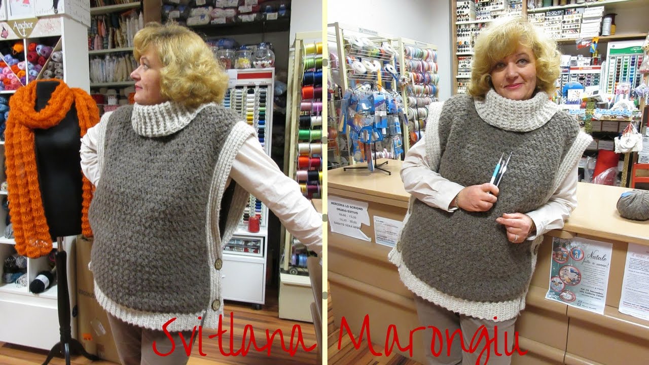 Tutorial Uncinetto - Poncho - gilet all'uncinetto