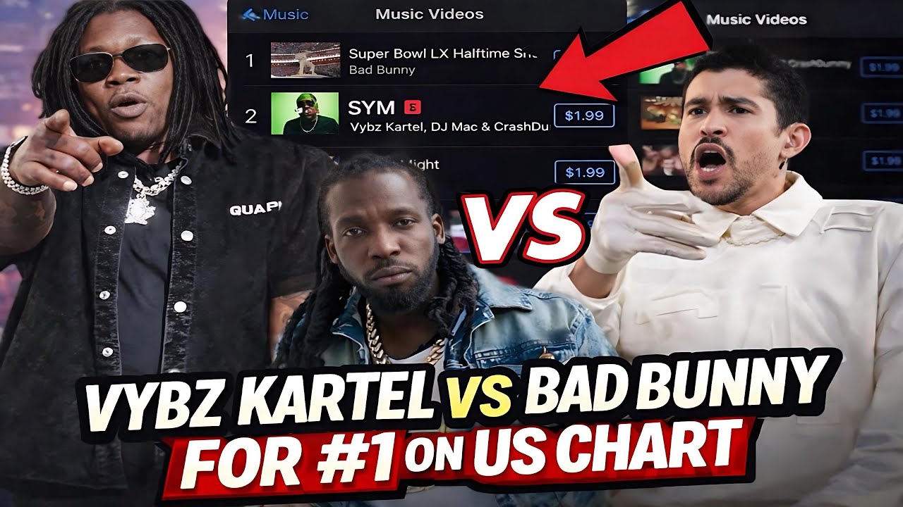 Vybz Kartel Did This To Bad Bunny #1 On Us Chart, Kartel Surpassed Mavado With Panic Did This 😱