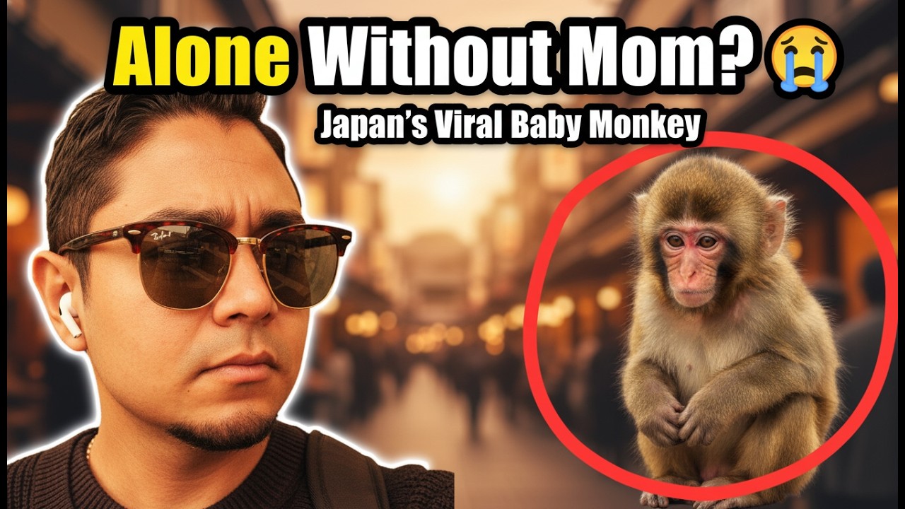 মা ছাড়া একা Baby Monkey 😢🐒 || JAPAN Tokyo