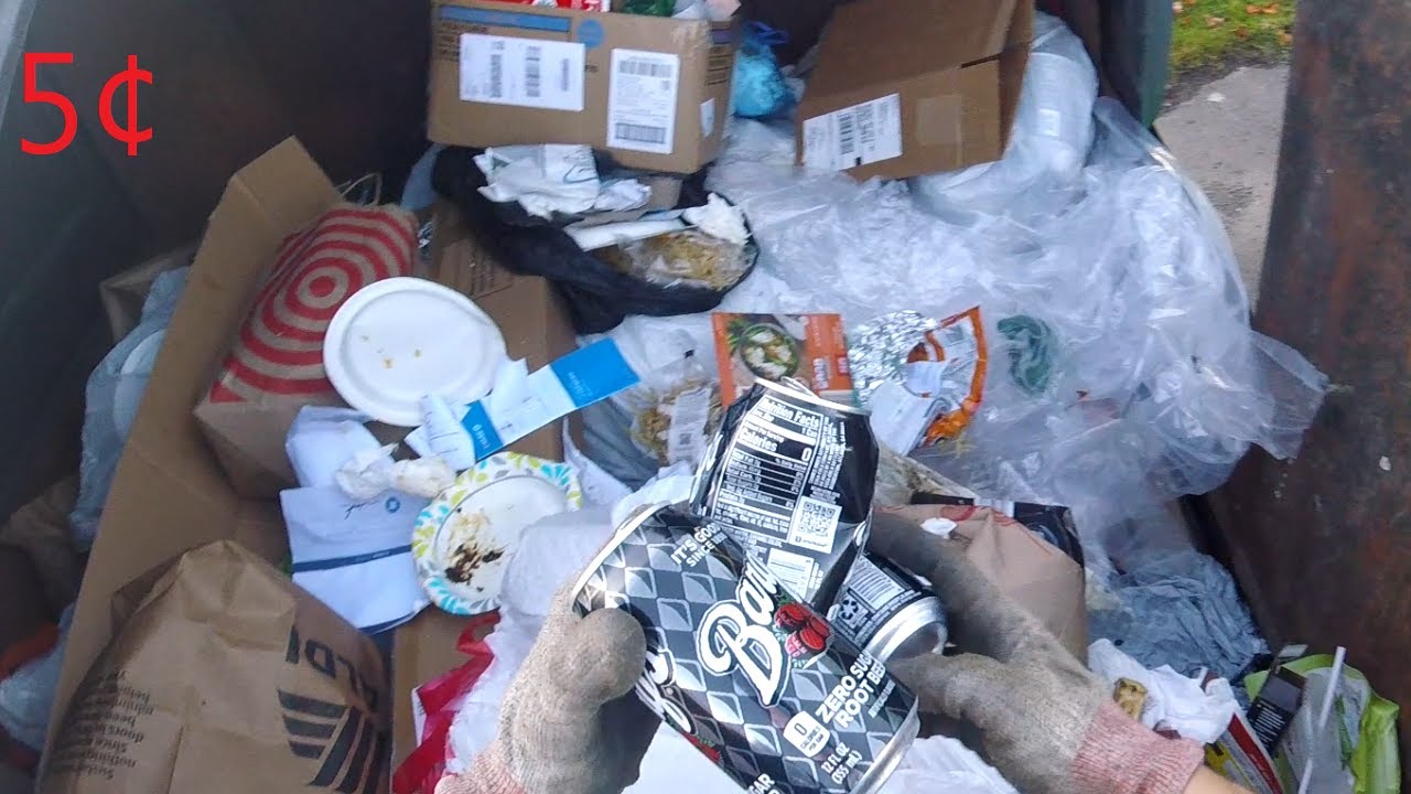 Moving scrap and looking for returnables