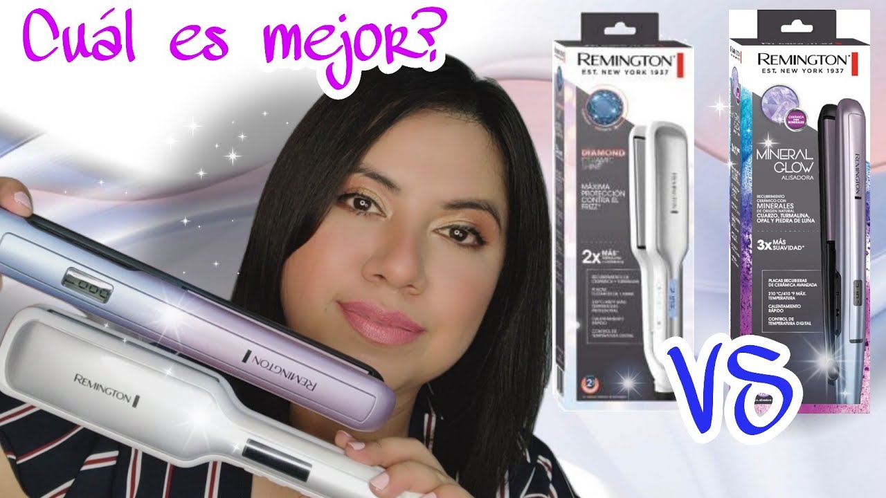Planchas Remington Comparando Mineral Glow vs Plancha Diamond Ceramic Shine | Kary Alonso