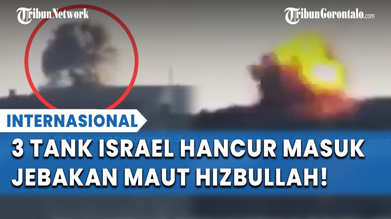 Jebakan Mematikan! 3 Tank Merkava Israel Meledak Diserang Hizbullah, Tim Evaluasi Ikut Jadi Korban