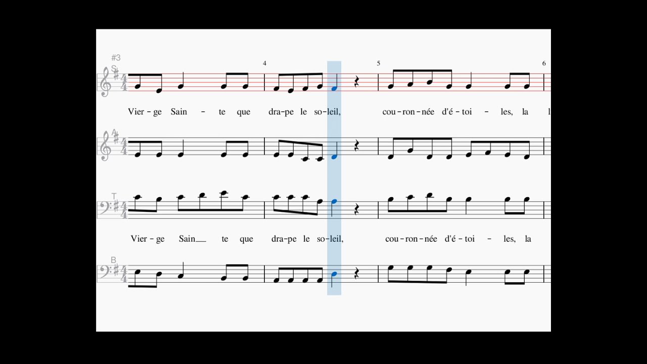 Couronnée d'étoiles, soprano, Chants de l'Emmanuel