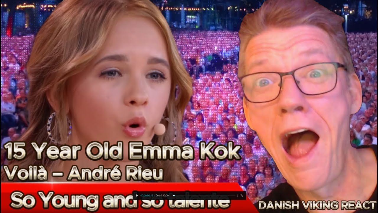 Reaction to 15 Year Old Emma Kok Sings Voilà André Rieu, #emmakok #andrérieu #andrerieu #reaction