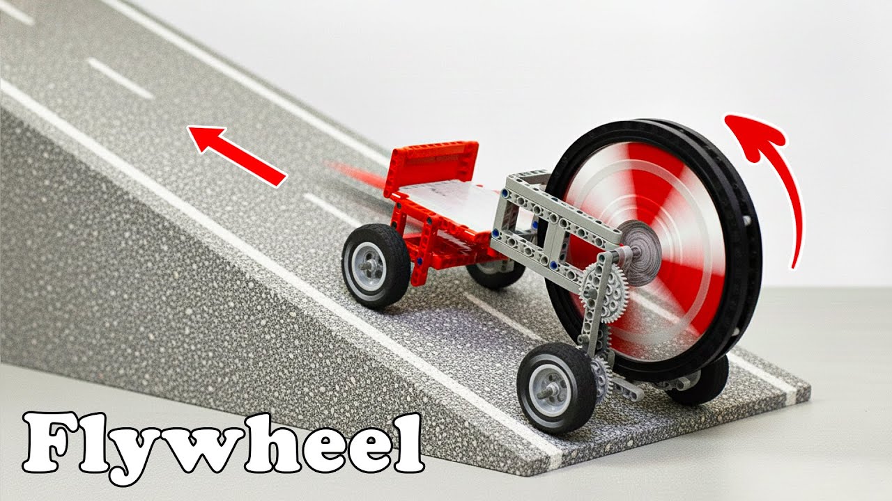 Testing LEGO Flywheel Car UP Steep Slope | Smart Lego