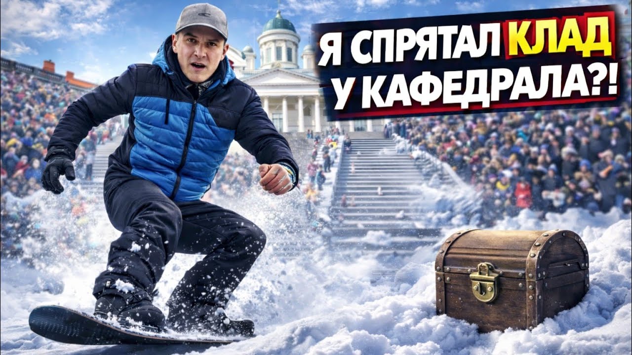 Red Bull захватил центр Хельсинки...и новый тайник 