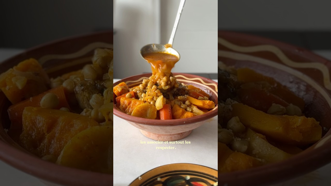 Le couscous alg&eacute;rien de ma grand m&egrave;re 🇩🇿🏔️💚