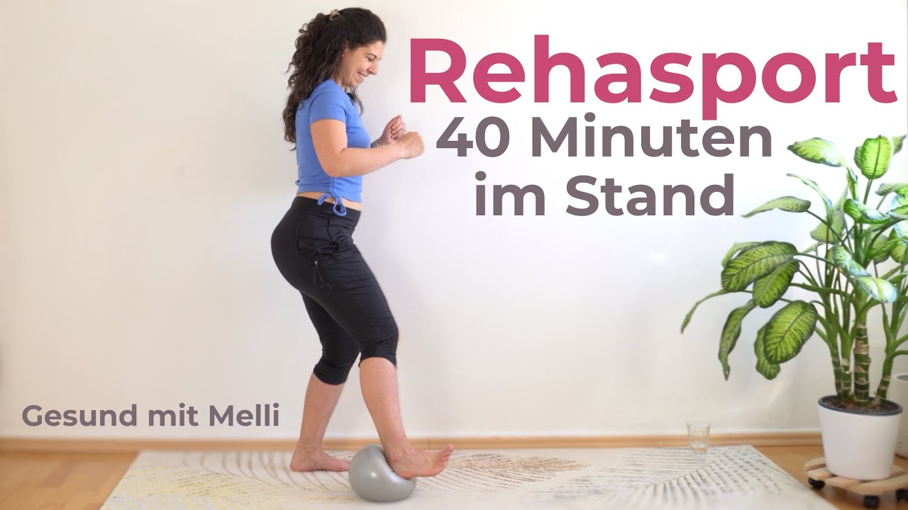 Rehasport mit kleinem Ball - 40 Minuten im Stand