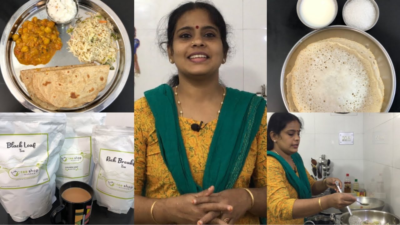 Sunday Cooking Vlog/Chole Masala/Veg Rice/Chappathi/Curd Rice/Appam