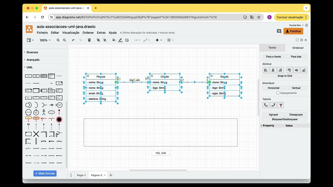 UML - Diagrama de Classes - Associações