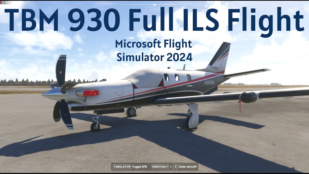 Daher TBM 930 Startup - Full ILS Flight