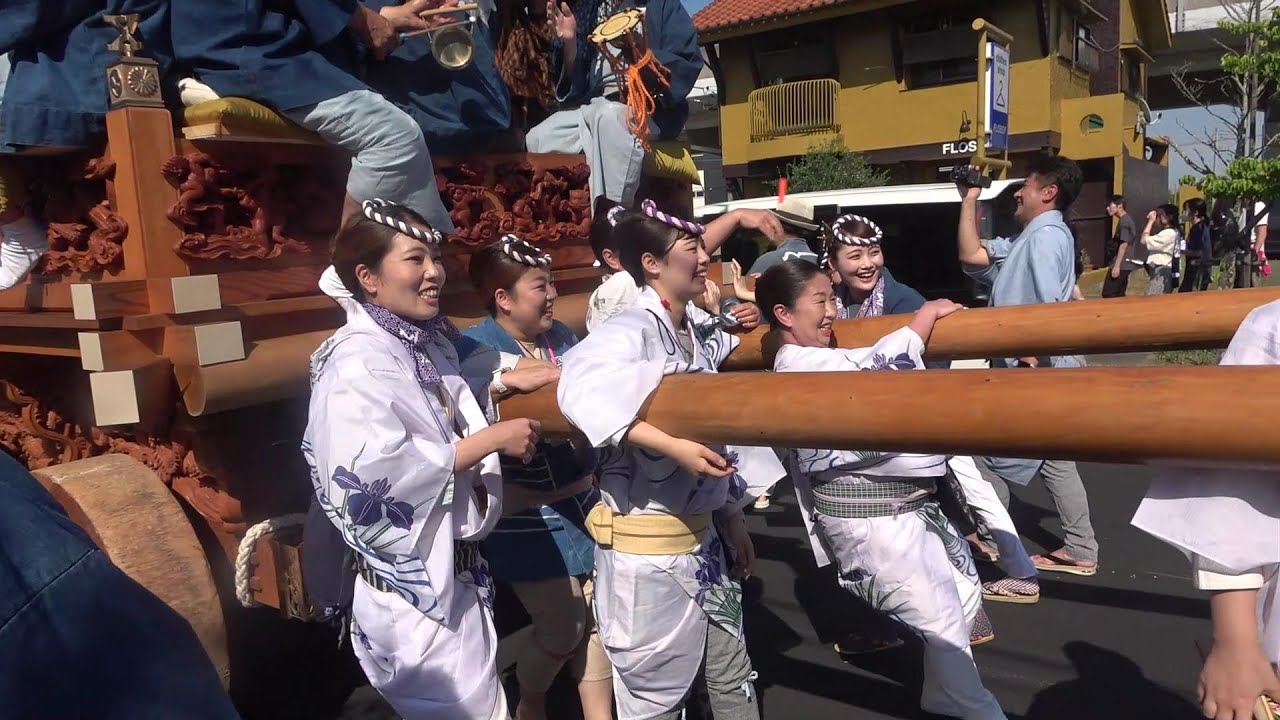 特別曳き廻し潮来五丁目【源囃子連中五十周年記念】JR潮来駅～熊野神社