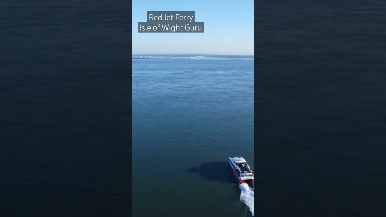 Red Funnel's Red Jet ferry in Cowes by Isle of Wight Guru #isleofwight #cowes