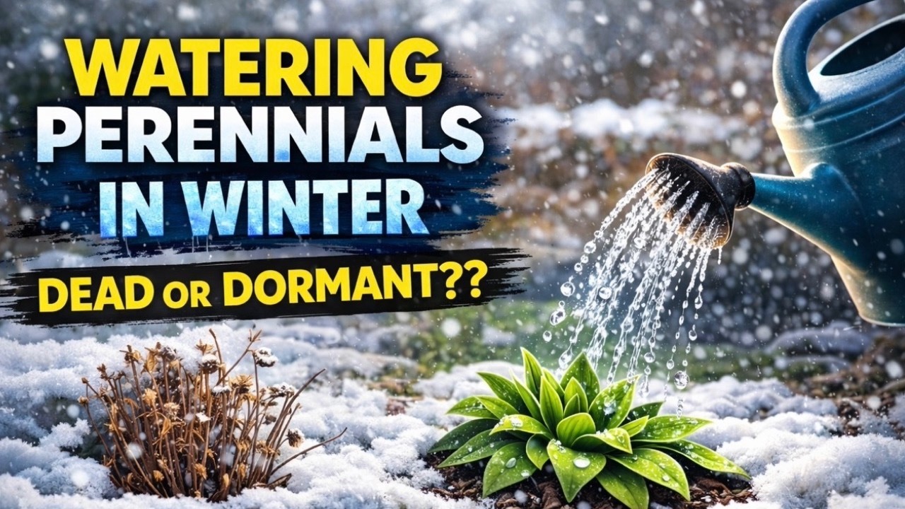 Winter Watering Perennials 🌱❄️