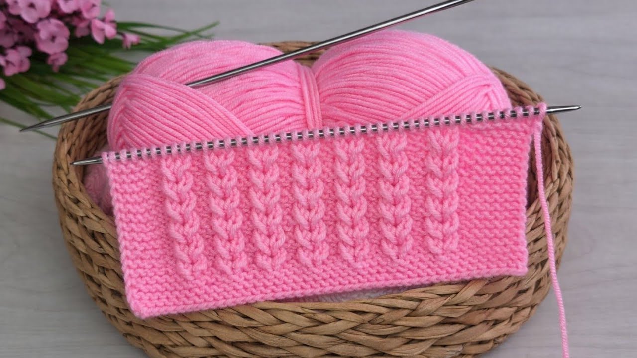 Üç Günde Yelek Örün 🌸Kolay İki Şiş Örgü Yelek Model Desen #crochet #knitting 