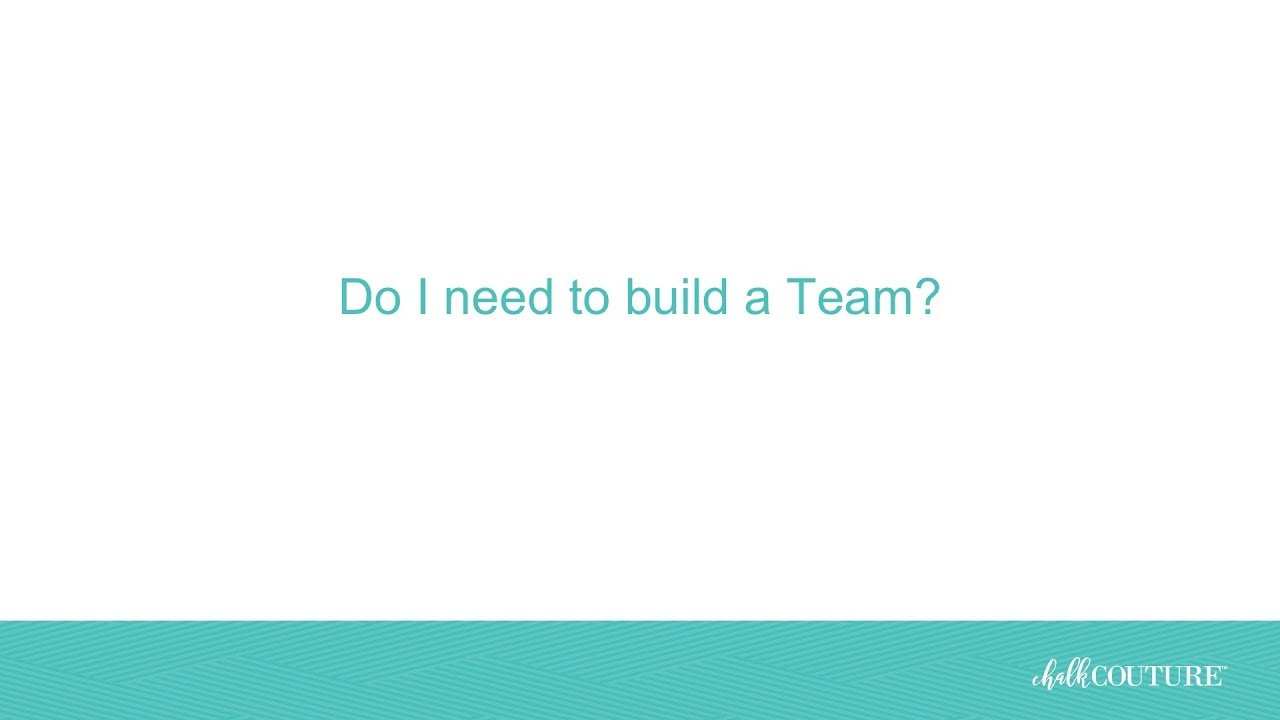 Chalk Couture™ Independent Designer: Building a Team