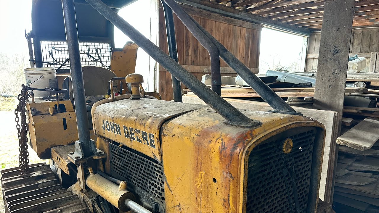 Will it run ? John Deere 450C dozer first start in years !!