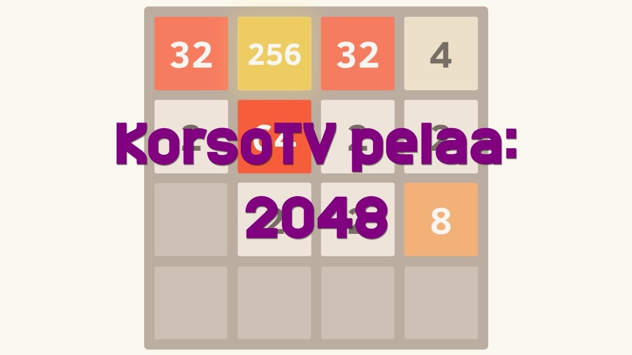 KorsoTV pelaa: 2048