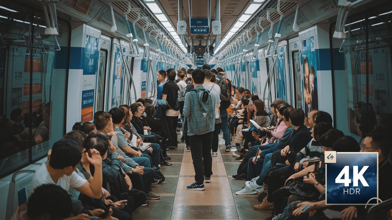 The Situation Inside Taipei MRT, Taipei City Hall to Taipei Main Station | 4K