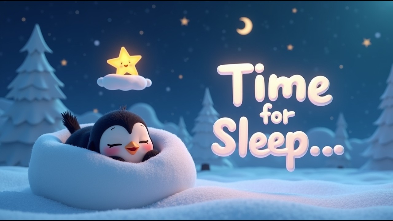 The Penguin Tucks In 🐧🌙 | Calming Bedtime Song for Babies & Toddlers