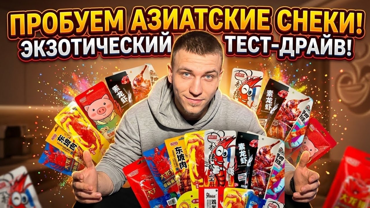 ПРОБУЕМ АЗИАТСКИЕ СНЕКИ // Пробуем азиатскую еду!