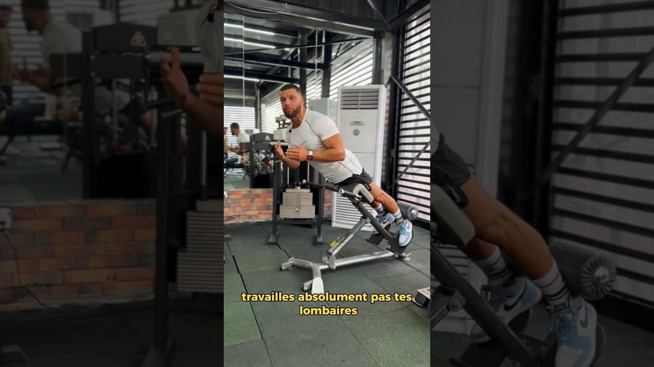 Arr&ecirc;te de travailler tes lombaire comme &ccedil;a ❌ #dos #musculation #salledesport #pertedepoids