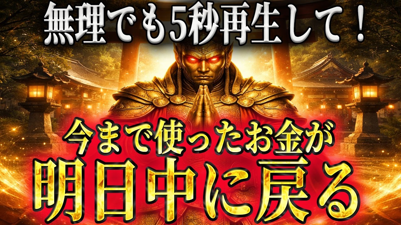 【⚠️7秒以内に見た人限定⚠️】※見た瞬間、お金が大量に戻ってきます