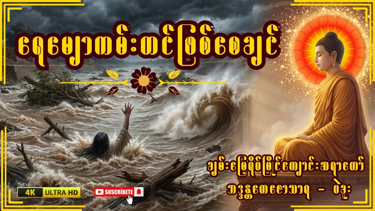 ရေမျှောကမ်းတင်ဖြစ်စေချင် တရားဒေသနာတော် - ချမ်းမြေ့ရိပ်မြိုင်ကျောင်းဆရာတော် -ဘဒ္ဒန္တတေဇောသာရ - ပဲခူး