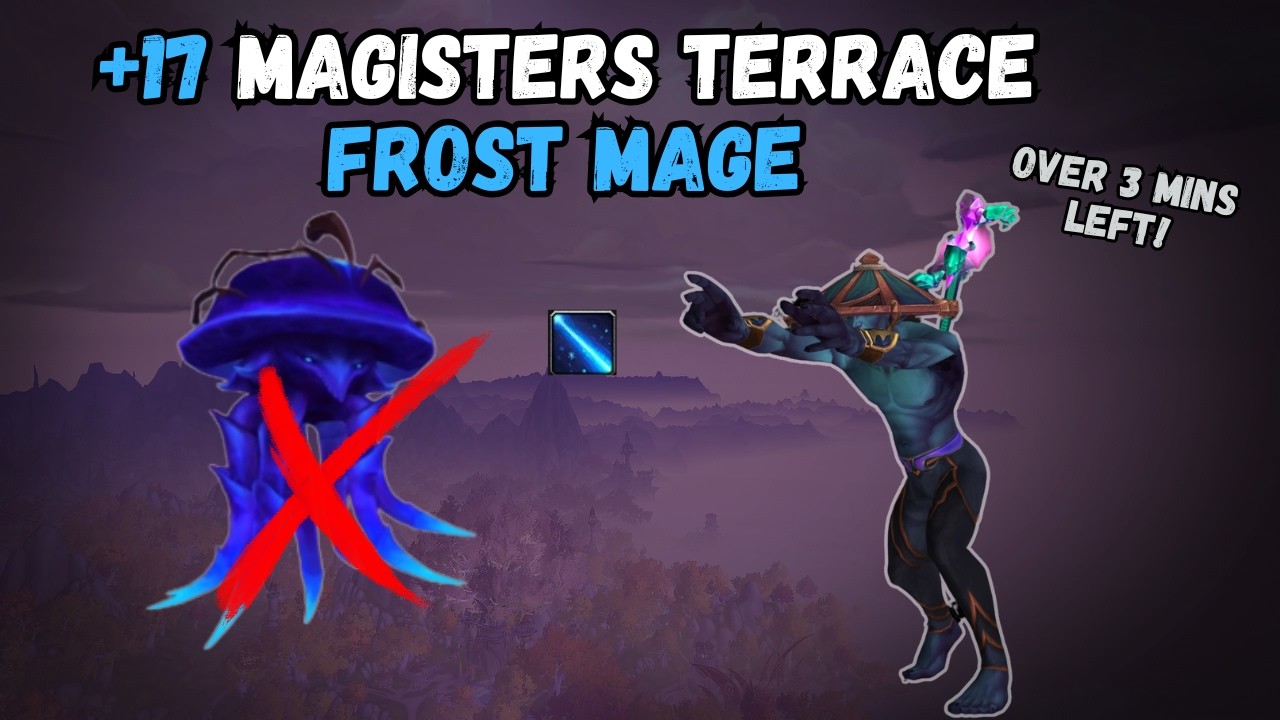 Frost Mage BLASTING Bosses in +17 MT  | +17 Magisters Terrace Mage Gameplay Midnight