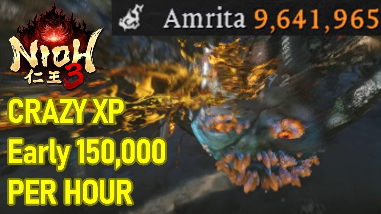CRAZY FAST XP Farm Early, 150,000 PER HOUR Solo Offline, Nioh 3 XP Farming Guide