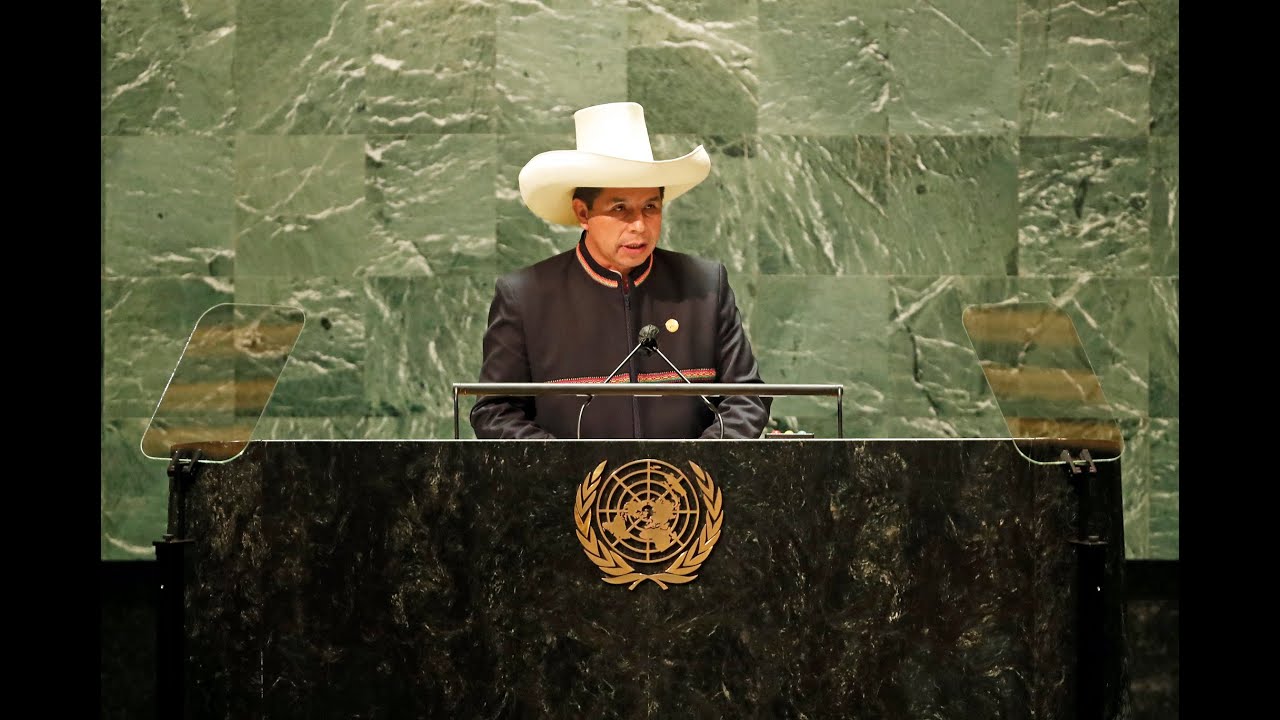 Intervención del presidente de la República, Pedro Castillo, en la Asamblea General de la ONU