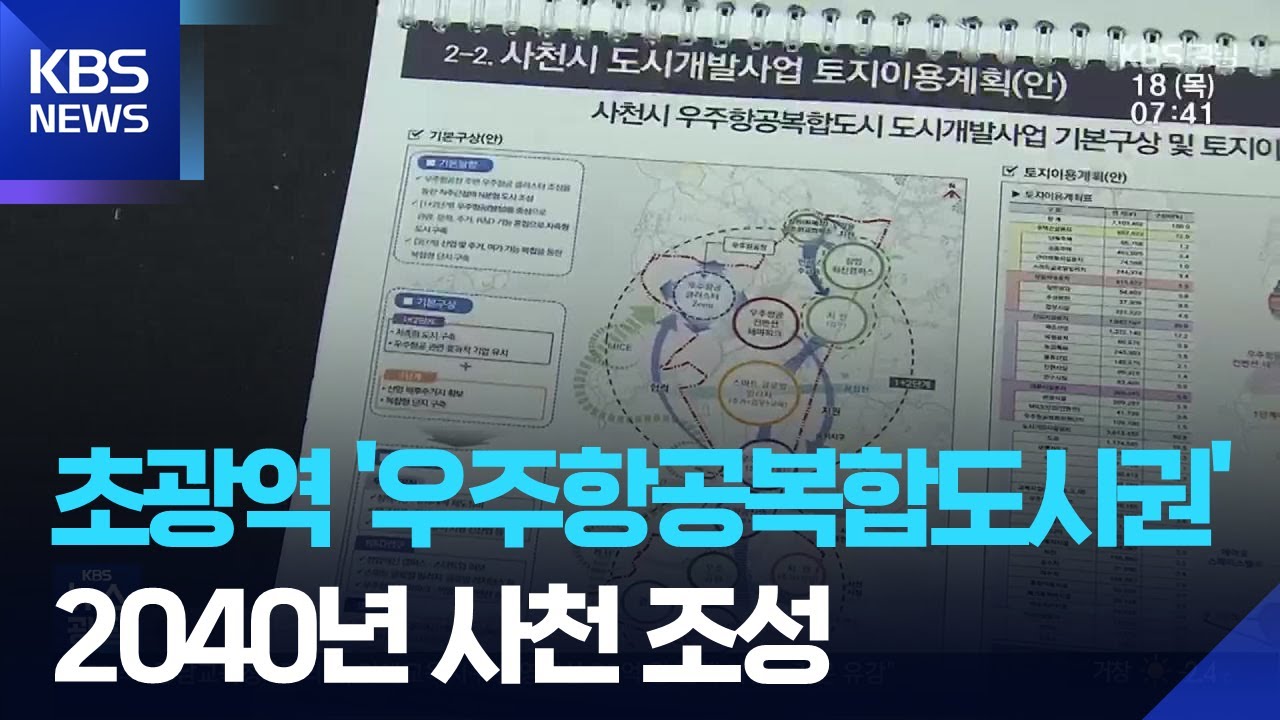 2040년 사천 중심 초광역 ‘우주항공복합도시권’ 조성 / KBS  2025.12.18.