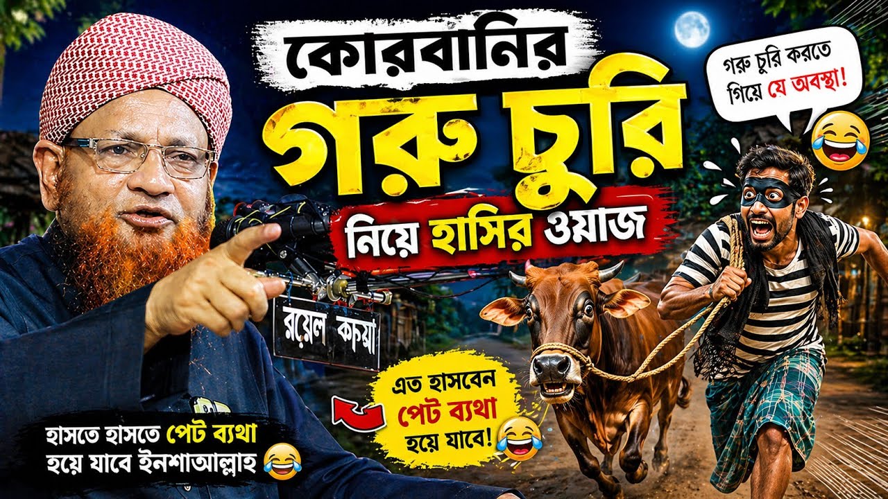 হায় হায়  একি চুরি  করে গরু কোরবানি। কোরবানির সর্বশেষ ওয়াজ । নজির আহমেদ, Nazeer Ahmed Shayad Tungi