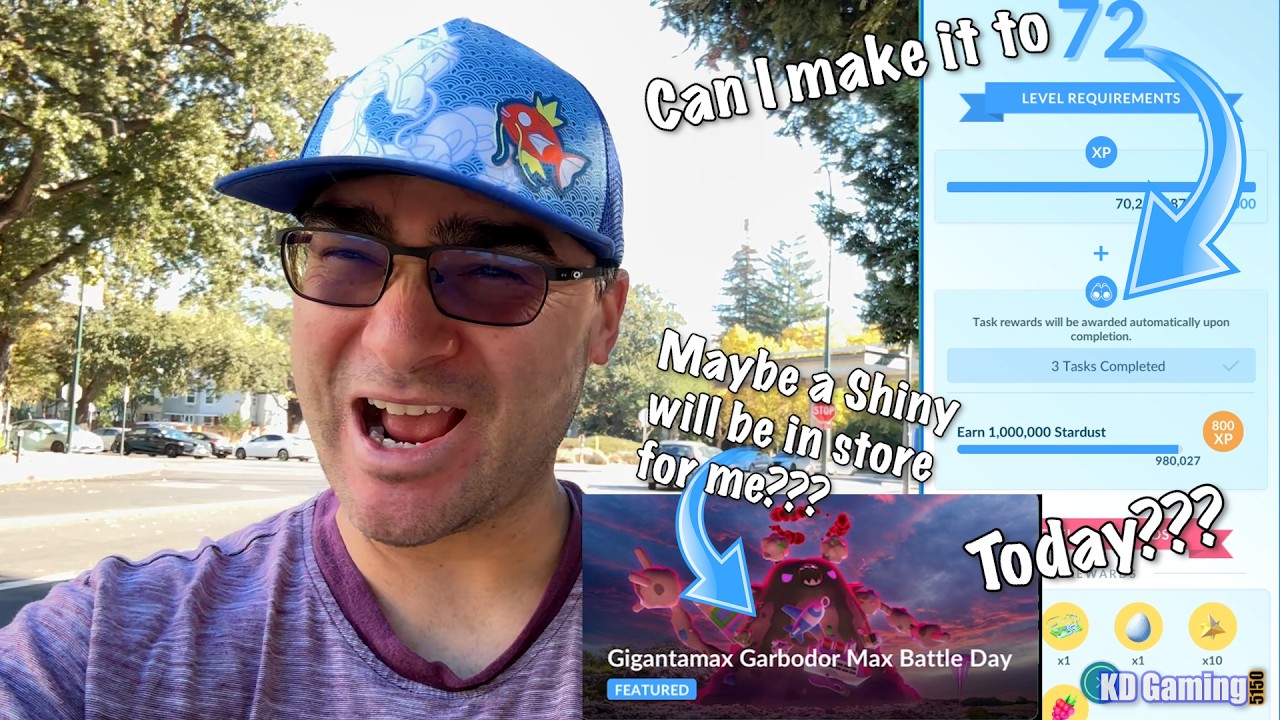 Gigantamax Garbodor Max Battle Day... Collecting Garbage to get to Trainer Level 72..