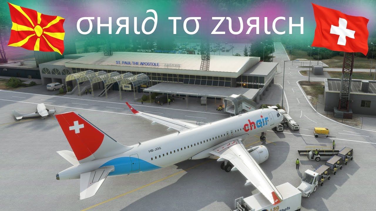 (LANDING) Ohrid to Zurich - Chair Airlines A320neo - Microsoft Flight Simulator 2020