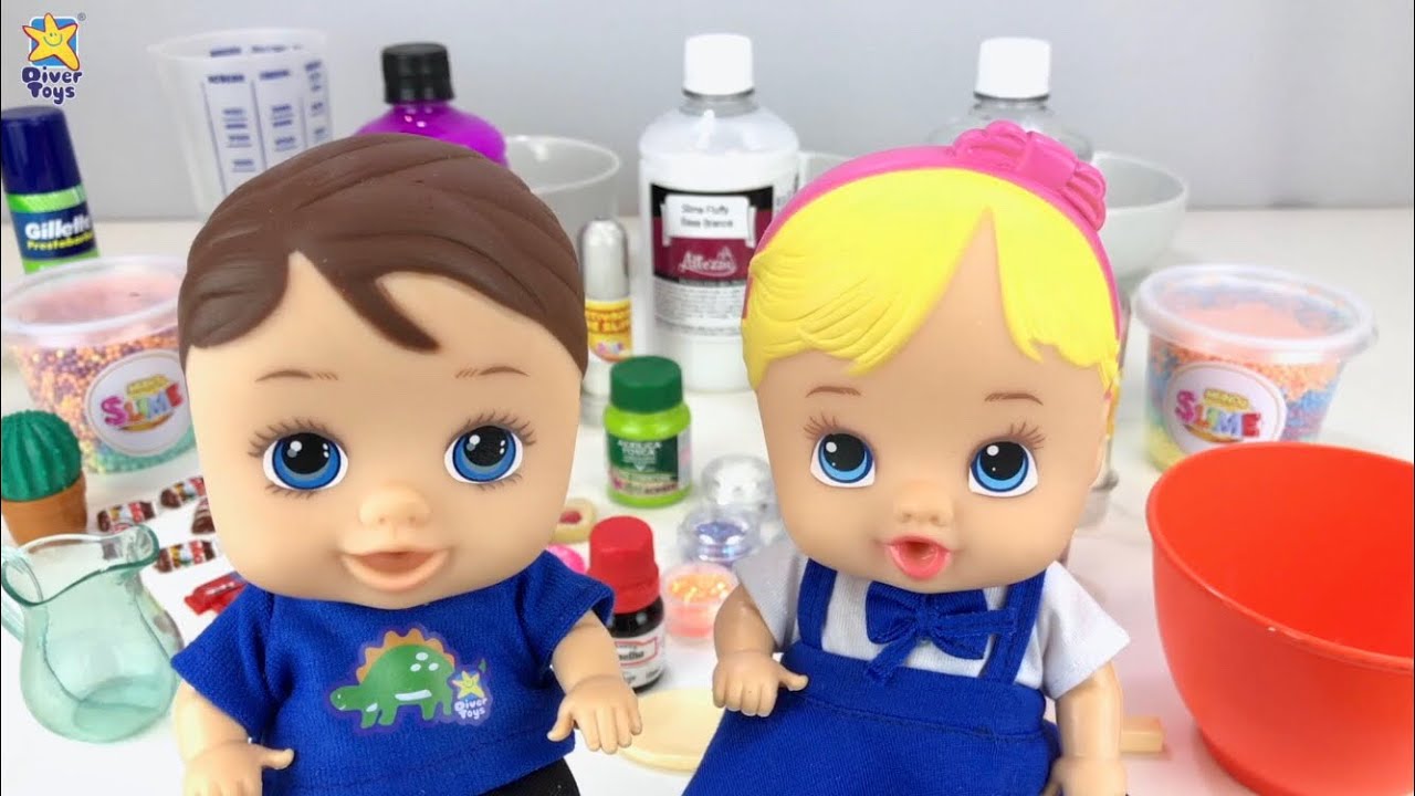 Desenho Infantil slime na escola