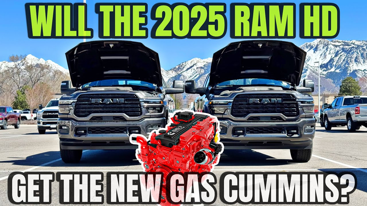 Is The 2025 RAM HD's Getting A Big 6.7L Cummins Gas Engine? Here's All The Specs!