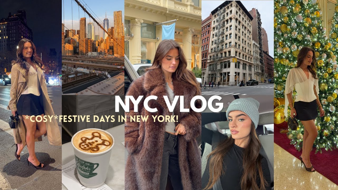 NYC VLOG🎄| Уютная *праздничная* неделя в Нью-Йорке, празднование моего дня рождения и отдых в Pla...