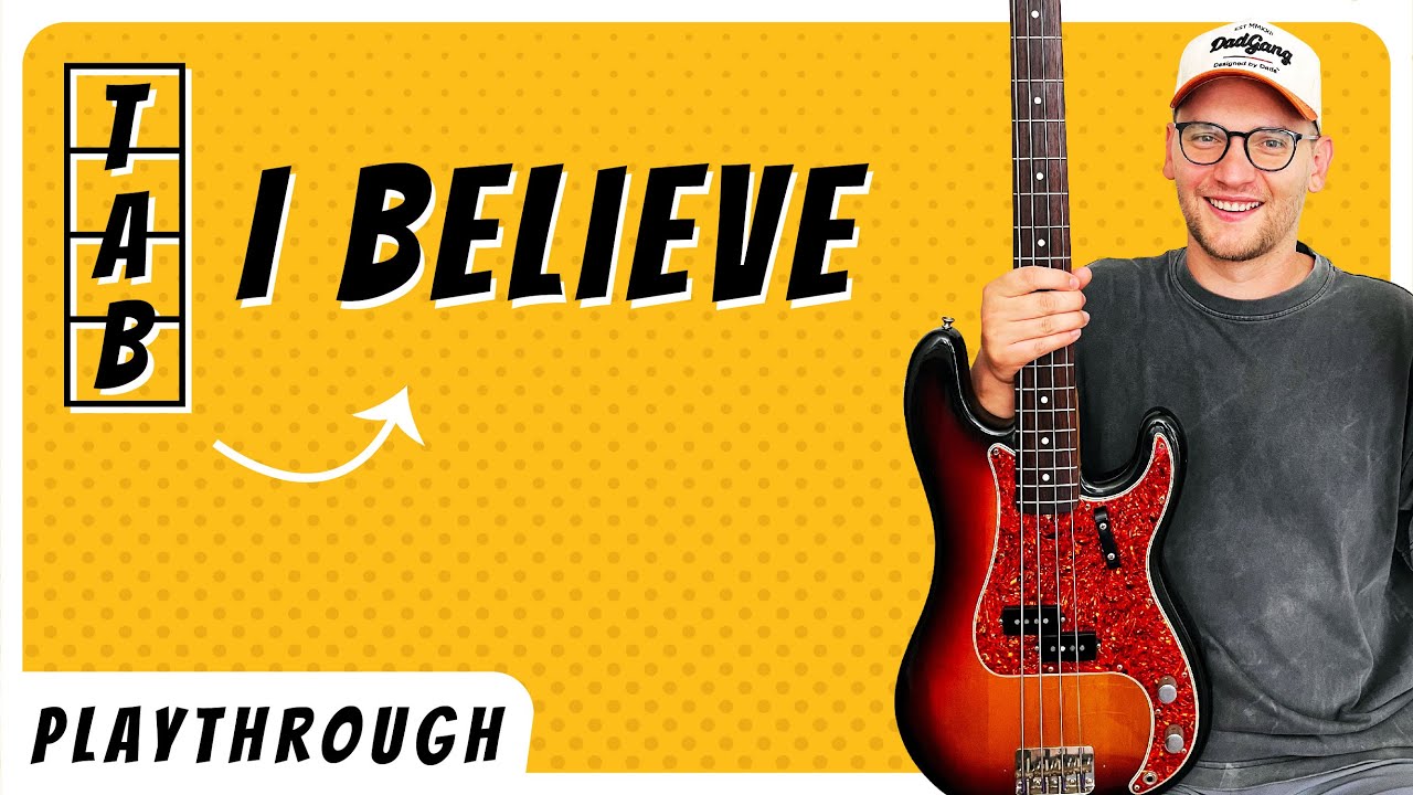 I Believe Bass Playthrough with TABS - Key of F - Charity Gayle - NOTE FOR NOTE