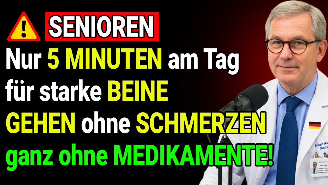 Nur 5 Minuten täglich: So stärken Senioren ihre Beine und gehen wieder schmerzfrei!