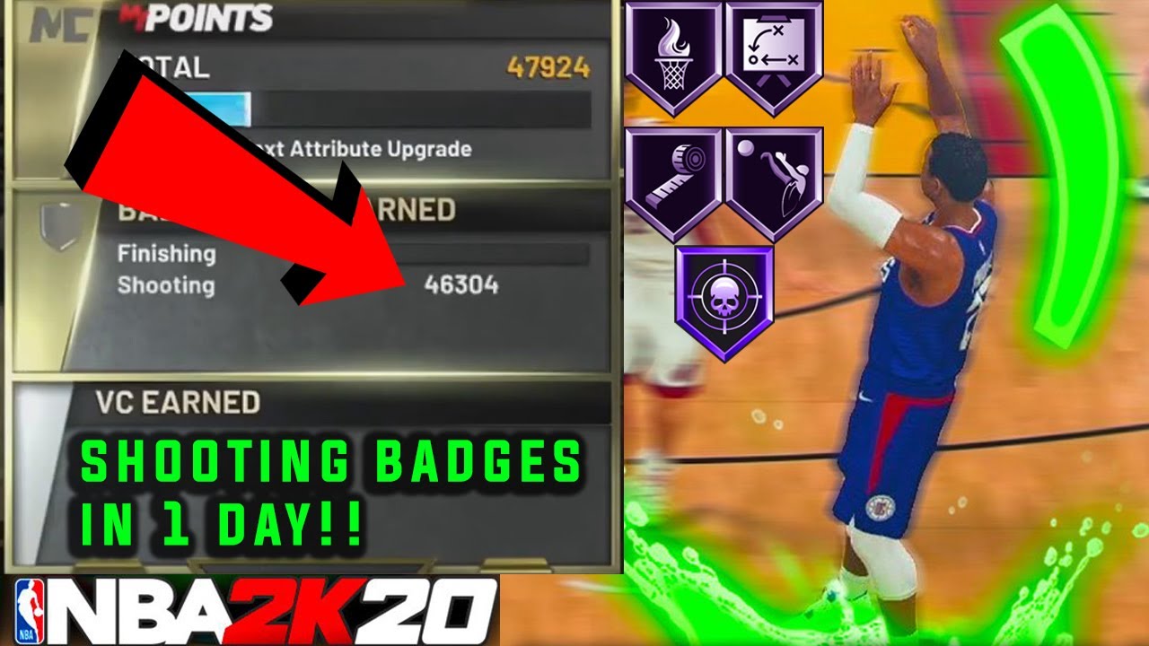 THE *NEW* FASTEST SHOOTING BADGE METHOD IN NBA 2K20! HOW TO GET YOUR SHOOTING BADGES IN UNDER 1 DAY!