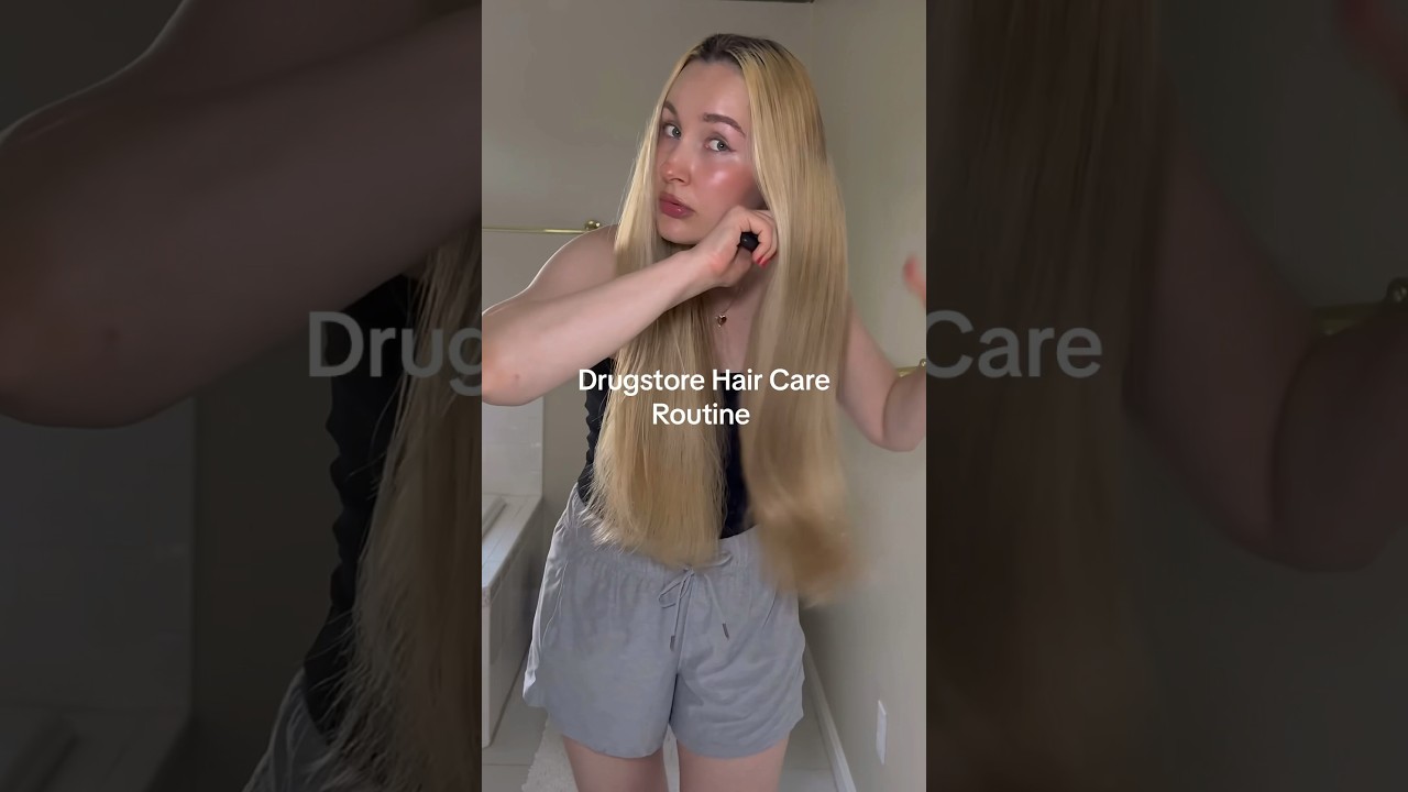 Affordable Hair Care routine 🤌✨@doveunitedstates #dove #keepbeautyreal #haircare #blondehaircare