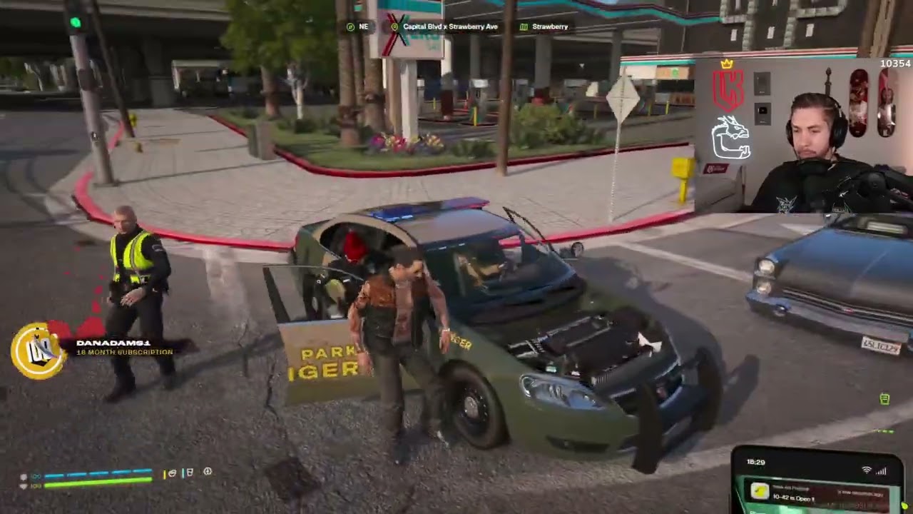 Mr K Get Permission From LSPD & Shoots Car Thief