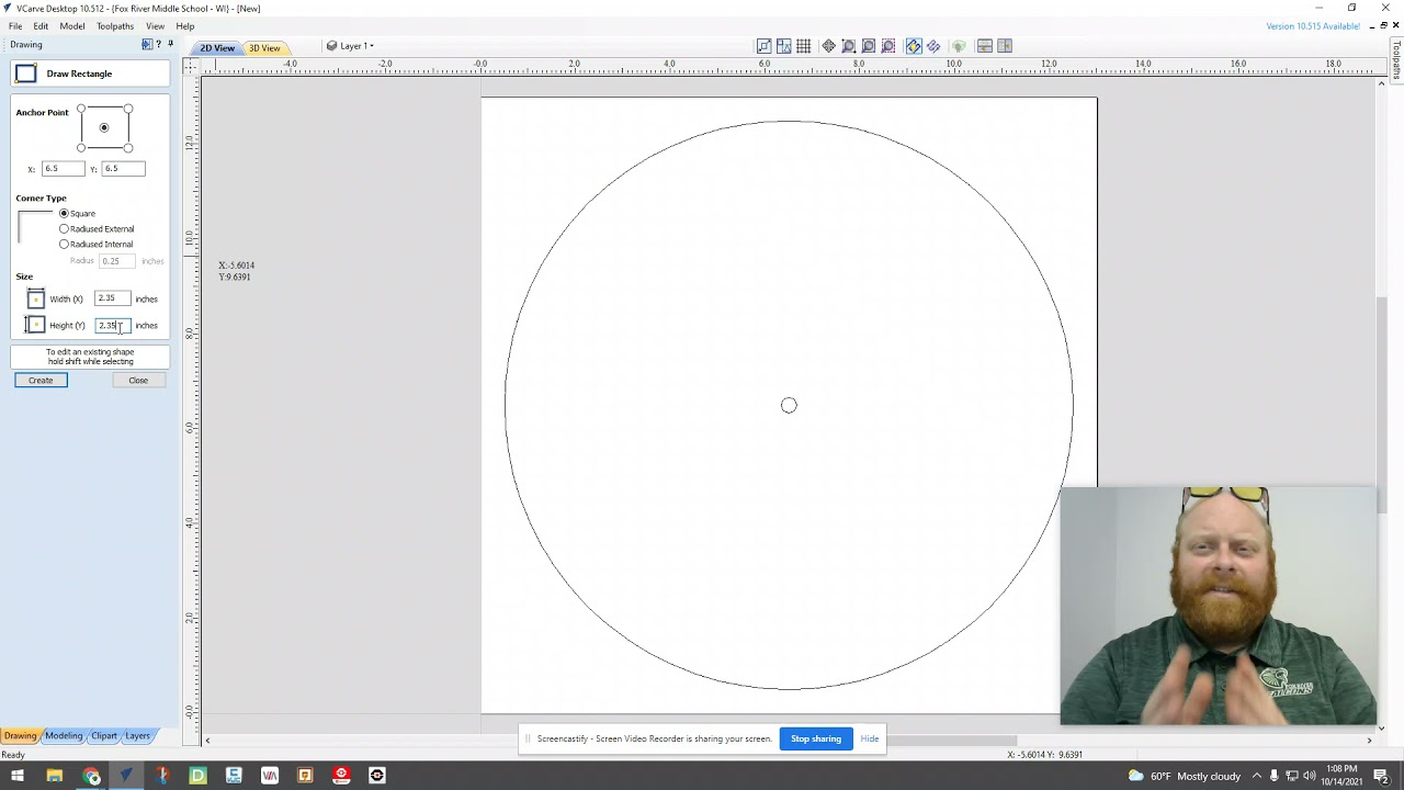 Designing Toolpath for Cutting Clock Face Using V Carve